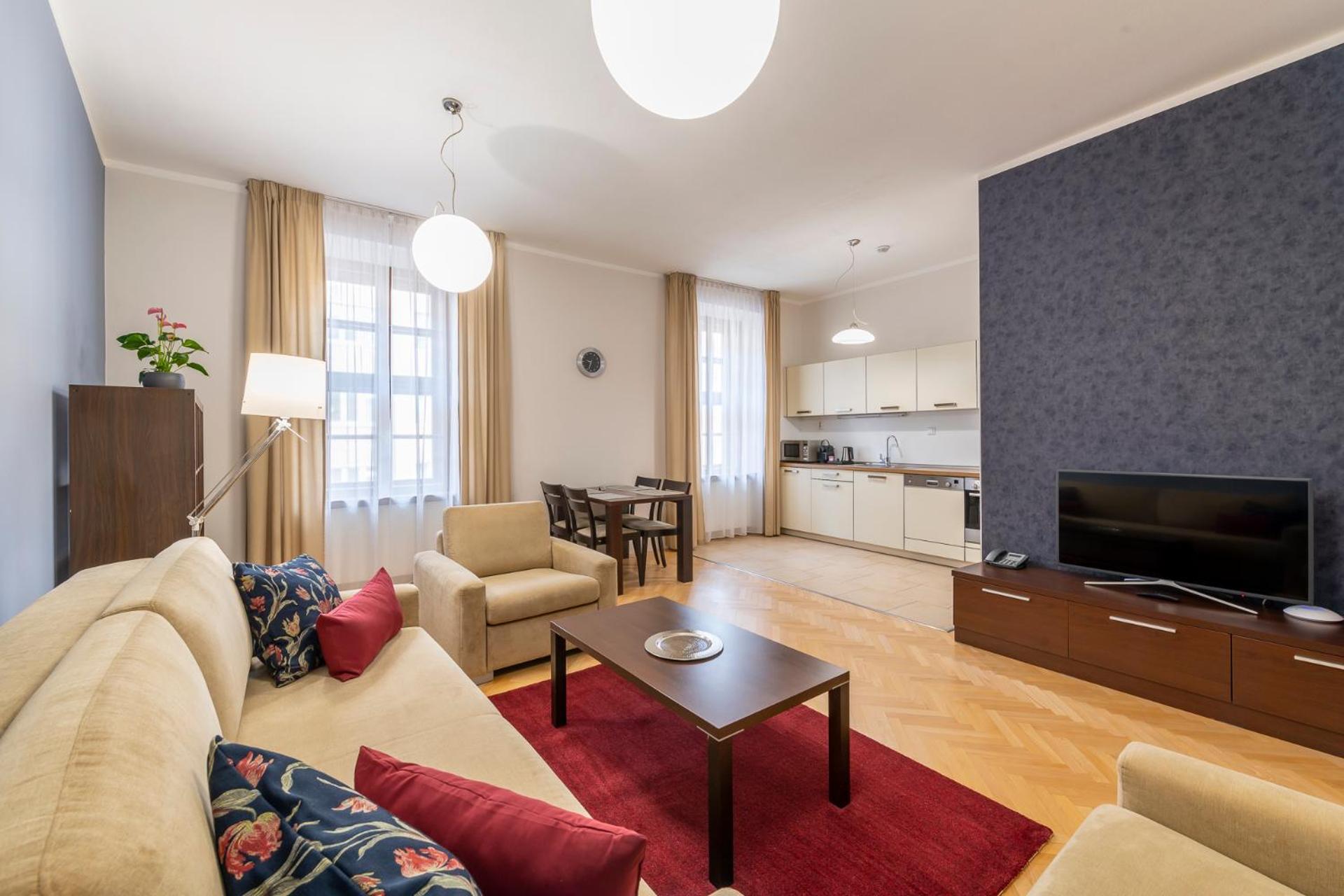 Rezidence Ostrovni Aparthotel Prága Szoba fotó