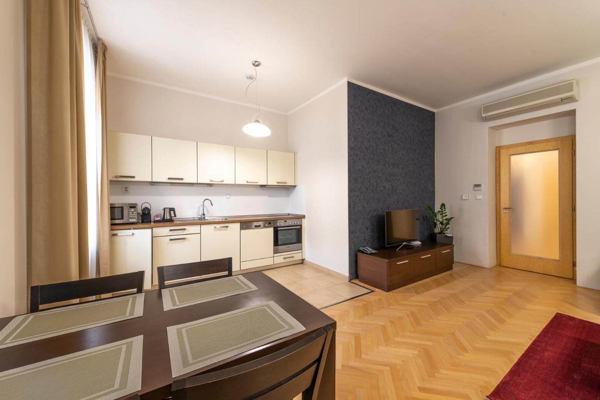 Rezidence Ostrovni Aparthotel Prága Szoba fotó
